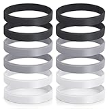 Yolev 12 Stück Silikonarmband Gummi Armband Blanko Silikon Armband...