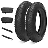 DFENG 2er Set Fahrradreifen 20 Zoll 20x4.0 Reifen Fatbike mit 2er Pack 20...