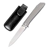 Klappmesser 6.6' Taschenmesser Premium aus Titan & Edelstahl Slim, Edc...