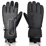devembr Skihandschuhe mit Handgelenkschutz und Untermanschetten-Design,...