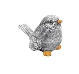 stoneandstyle Steinfigur Kleiner Vogel Hansi, massiver Steinguss, Frost-...