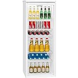 Bomann® Getränkekühlschrank mit Glastür | Kühlschrank mit 259/256L...