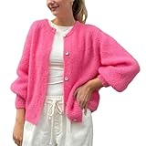 Geagodelia Damen Strickjacke Elegante Langarm Strick Cropped Cardigan...