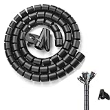 Kabelschlauch, Kabelspirale 22mm x 3M Flexibles Spiralschlauch, Kabel...