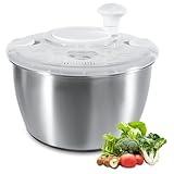Trintion Salatschleuder Edelstahl Salad Spinner Mit Deckel...