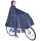 Vaileal Regenponcho Fahrrad, Wiederverwendbar Regenmantel Regencape Fahrrad...