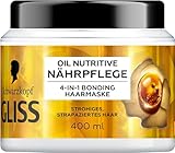 Gliss 4-in-1 Kur Nährpflege Oil Nutritive (400 ml), Haarkur mit HAPTIQ...