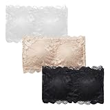 EHDWXVZM 3 Stück Trägerloser Bandeau-BH, Bandeau-Oberteile Für Damen,...