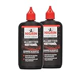 NIGRIN BIKE-CARE Allwetter-Kettenöl, 100 ml Flasche, Fahrradkettenöl,...