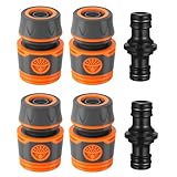 JKITNHJOT Schlauchverbinder Set, 4 Stück Schlauchanschluss 1/2 Zoll,...