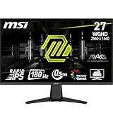 MSI MAG 275QF 27 Zoll WQHD Gaming Monitor - 2560 x 1440 Rapid IPS Panel,...