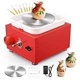 Töpferscheibe,Töpferscheibe Elektrisch mit 6.5/10 cm Großen Platten...