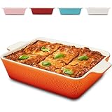 Praknu Auflaufform Groß aus Keramik - Extra Hoher Rand - Für Lasagne,...