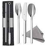 WMF my2Go, Edelstahl, Besteck Set 8-teilig, Outdoor Reisebesteck Set 1...