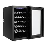 WooDerson Weinkühlschrank, 46L Kapazität für 18 Flaschen, Premium...