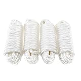 BOOMSTART 4 Stück Boot Seil 12mm Festmacherleine mit Auge Nylon Doppelt...
