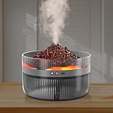 XEERUN Volcano Luftbefeuchter, 2L Flamme Aroma Diffuser, Flame Diffusor...