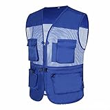 Weste für Herren, ärmellos, für Freizeit, Outdoor, Arbeit, Safari,...