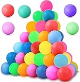 60 Pcs Bunte Tischtennisbälle Ping Pong BäLle 40mm,Spaß Bälle Training...