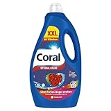 Coral Colorwaschmittel Optimal Color XXL Flüssigwaschmittel für länger...