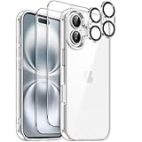 iPhone 16 Schutzset: 1x Handyhülle, 2X Displayschutz, 2X Kameraschutz –...