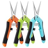 Laicky 3 Pcs Gartenschere,16.5cm Pflanzenschere, Snips mit geraden...