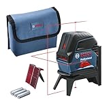 Bosch Professional Kreuzlinienlaser GCL 2-15 (roter Laser, Innenbereich,...