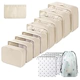 Gemtte Koffer Organizer Set 13-teilig, Wasserdicht Packing Cubes,...