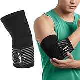 KEDICA Ellenbogenbandage, Kompressions-Bandage für Ellbogen, Schwarz,...