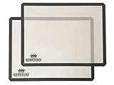 Rummershof Silikon Backmatten BPA-frei (2er Set): Silikonmatte groß (30x40...