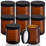 BELLE VOUS 8er Pack Cremedosen zum Befüllen - 8x Apothekerglas...