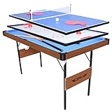 OYE 55Inch 3 in 1 Combo Spieltisch, Faltbarer Billardtisch/Billardtisch,...