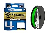 SHIMANO Kairiki 4, Geflochtene Angelschnur, 4-Fach, 150m, 0,13mm, 10,0lb,...