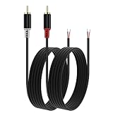 RULGOI Cinch-auf-Lautsprecherkabel-Adapter, 2 blanke...