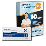 10 Stück HIGHTOP SARS-CoV-2 Antigen Schnelltest – Selbsttest für zu...