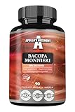 Bacopa Monnieri Extrakt 500mg, Brahmi-Extrakt (50% Bacoside), 90 vegane...