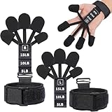 2 Stück Finger Extensor - 6 Level Hand Gripper, 4.0 Einstellbare...