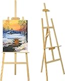 Atelierstaffelei aus Holz – Verstellbare Standstaffelei (150 cm) für...