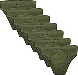 BRUBAKER 7er Pack Herren Slips 100% Baumwolle - Multipack Männer...