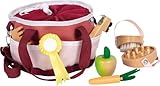 Small Foot Pferdepflegeset mit Tasche rot, mit kindgerechten Utensilien aus...