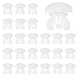 Gardinenstopper,24 PCS Gardinenfeststeller in Standardgröße Kunststoff...