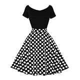 Odizli Rockabilly Kleider Damen Vintage Retro 50er Jahre Petticoat Kleid...