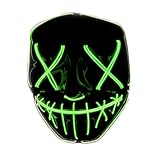 Original Cup The Purge® LED Maske | American Nightmare Grün | Premium...