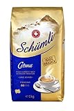 Schümli Crema Ganze Kaffeebohnen 1kg - Stärkegrad 2/5 - UTZ-zertifiziert...