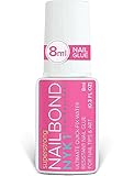 NYK1 NailBond Nagelkleber Für Kunstnägel Extra Stark (8ml) Pinsel On...