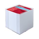 Herlitz 10410801 Zettelkasten 9x9x9cm Transparent 700 Blatt WeiÃŸ...
