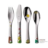 WMF Janosch Kinderbesteck Set 4-teilig, Kinderbesteck Edelstahl, Besteck...