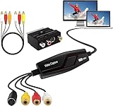 Videoaufnahmekarte, USB 2.0 Video Capture Card, RCA zu USB Video konverter...