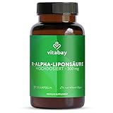 Vitabay R-Alpha Liponsäure 300 mg – 120 Kapseln hochdosiert & vegan –...