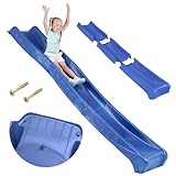 TRIBECCO Kinderrutsche Outdoor 3 m lang für Kinder ab 3 Jahren Podesthöhe...